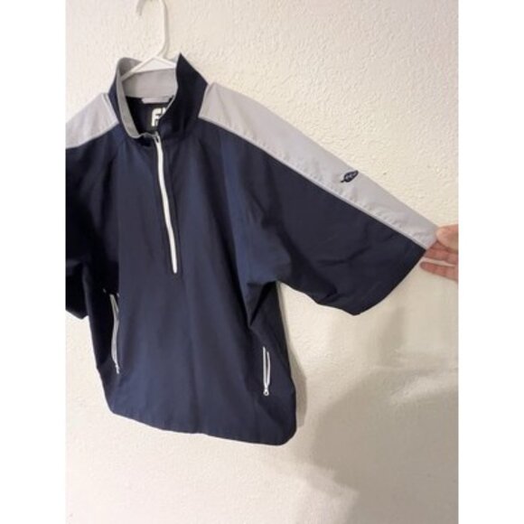 Footjoy Men's Half Zip Golf Pullover Shirt Jacket Windbreaker Medium. - Picture 3 of 8